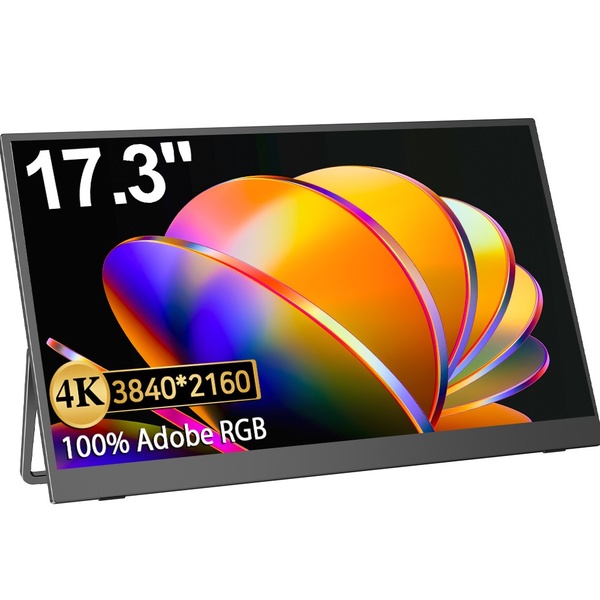 에비크 4K UHD DEX 포터블 100% AdobeRGB HDR 휴대용 모니터, 43.94cm, 노터치