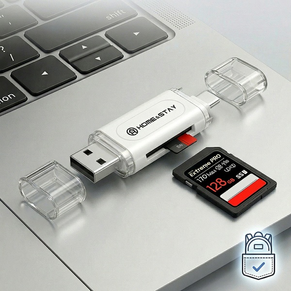 홈앤스테이 SD카드 리더기 C타입 USB-A  멀티호환