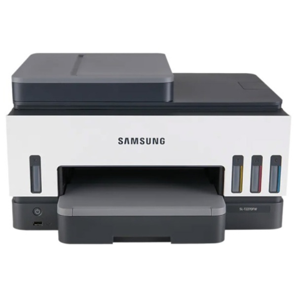 [삼성전자] SL-T2270FW 정품무한잉크복합기A4(컬러출력/복사/스캔/팩스) 인쇄속도22~23ppm 자동양면인쇄 자동급지장치 (연결방식 USB 무선랜WiFi ) (잉크포함), 1개, 백색