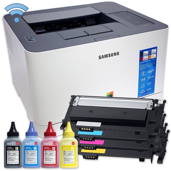 무한프린터 삼성 컬러 레이저프린터 SL-C513 SL-C513W 와이파이 무선연결 유무 선택, SL-C513W 무선연결 기능있음 무한프린터